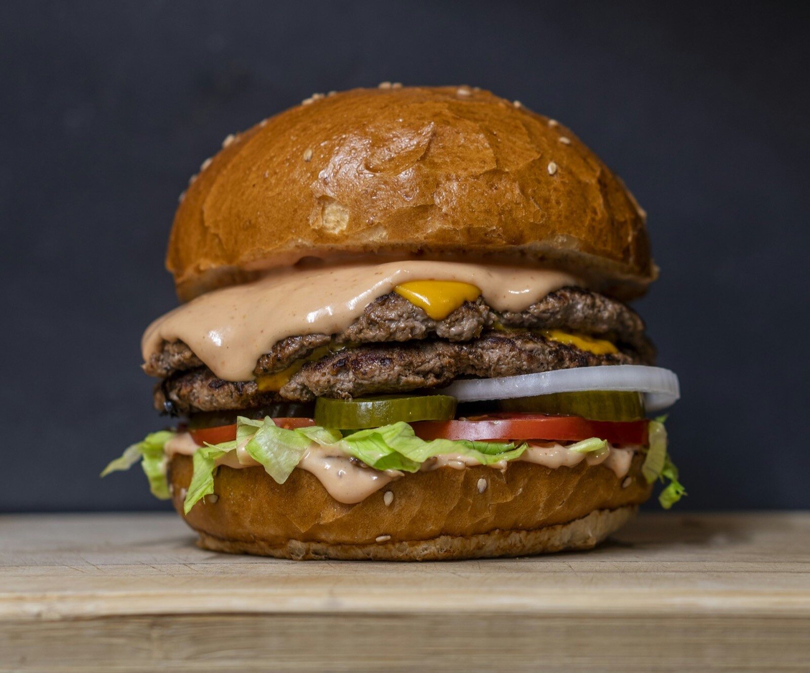 Double smash burger at Smash House